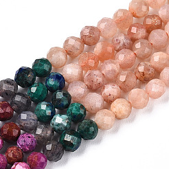 Natural & Synthetic Mixed Gemstone Beads Strands&nbsp;G-D080-A01-01-11