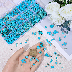 734Pcs 12 Styles Dyed Synthetic Turquoise Beads&nbsp;TURQ-BM0001-02