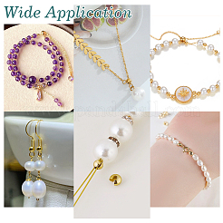 150Pcs Brass Crimp Beads&nbsp;KK-ME0003-52C