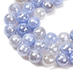 Electroplated Natural Agate Beads Strands&nbsp;G-B191-A07-10mm-16