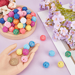 80Pcs 10 Colors Acrylic Beads&nbsp;SACR-SC0001-39