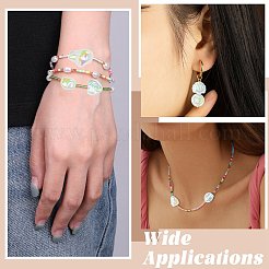 32 個 8 スタイル UV メッキ不透明アクリルビーズ  虹色の  混合図形  13~21.5x11.5~16.5x5~12.5mm  穴：1.5~2.5mm  4個/スタイル&nbsp;OACR-CJ0002-77