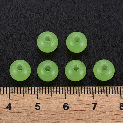 模造ゼリーアクリルビーズ  ラウンド  薄緑  8x7.5mm  穴：1.8mm  約1745個/500g&nbsp;MACR-S373-66-EA06