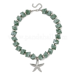 Ocean 304 Stainless Steel Starfish Pendant Necklaces&nbsp;NJEW-JN06477