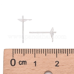 925 Sterling Silver Stud Earring Findings&nbsp;STER-T002-193S
