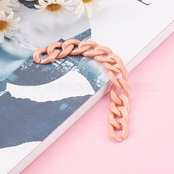 Handmade Opaque Acrylic Curb Chains&nbsp;AJEW-JB00925-03