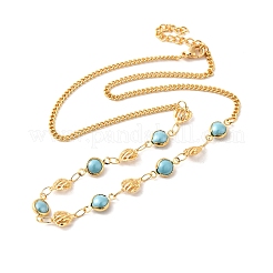 304 Stainless Steel Curb Chain Necklaces&nbsp;NJEW-V009-02G