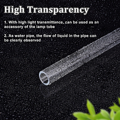 Transparent Acrylic Pipe&nbsp;AJEW-WH0475-51M