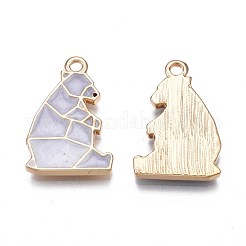 Rack Plating Alloy Enamel Pendants&nbsp;ENAM-S122-76