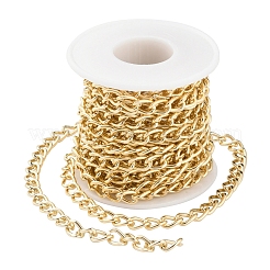 Aluminium Twisted Curb Chains&nbsp;CHA-YW0001-01G