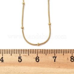 Ion Plating(IP) 304 Stainless Steel Snake Chain Necklaces&nbsp;NJEW-F248-11A-G