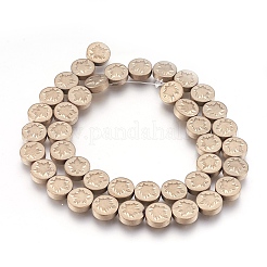 Electroplate Non-magnetic Synthetic Hematite Bead Strands&nbsp;G-I208-12F
