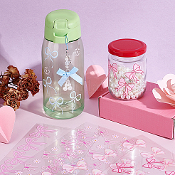 Bowknot PET Plastic Picture Stickers&nbsp;DIY-GA0008-95