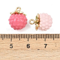 合金エナメルチャーム  ゴールドカラー  ミックスカラー  フルーツ  14x11mm  穴：1.2mm&nbsp;FIND-G101-03G-01