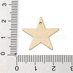 幾何学的な合金シートプリントペンダントイヤリングアクセサリー  スター  19.5x20.5x0.5mm  穴：1.2mm&nbsp;PALLOY-E139-01G-03