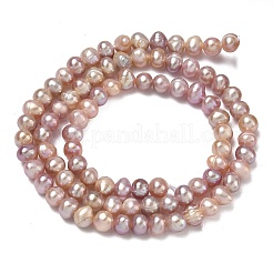 Natural Cultured Freshwater Pearl Beads Strands&nbsp;PEAR-L034-09D
