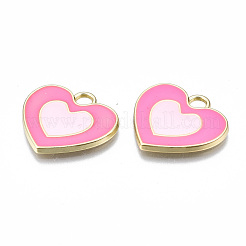 Rack Plating Alloy Enamel Pendants&nbsp;ENAM-T014-03F-RS