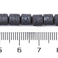Frosted Natural Lava Rock Beads Strands&nbsp;G-E618-02C