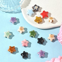 15Pcs Handmade Porcelain Beads&nbsp;PORC-YW0001-54