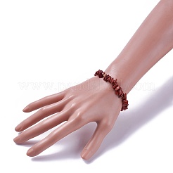 Natural Red Jasper Beads Stretch Bracelets&nbsp;BJEW-JB04152-05