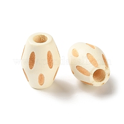 Schima Wood Carved European Beads&nbsp;WD-CBACBB7-01C