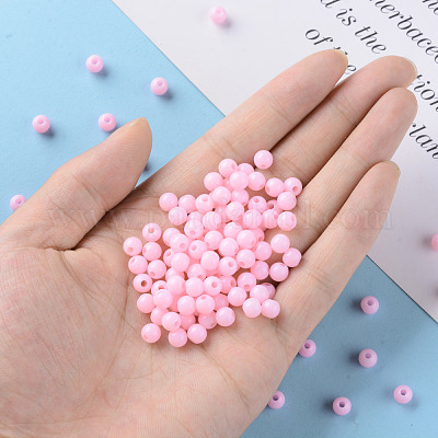 Opaque Acrylic Beads&nbsp;MACR-S370-C6mm-A01-1