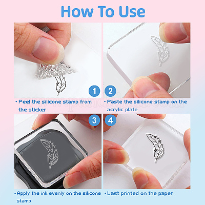 PVC Sakura Stamp&nbsp;DIY-WH0486-025-1