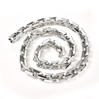 Ccbプラスチックボストンリンクチェーン  長方形  ミックスカラー  28x21x6mm  39.37インチ（1m）/連  1連 /セット&nbsp;AJEW-JB01069-1