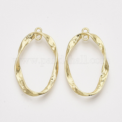 Alloy  2-Loop Link Pendants&nbsp;PALLOY-S121-114-1