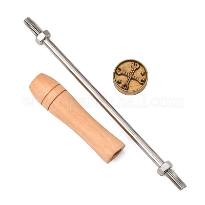Stamping Embossing Soldering Brass with Stamp&nbsp;AJEW-WH0113-15-142-1