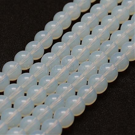 オパールビーズ連売り  ラウンド  8mm  穴：1mm  約47個/連  14.5~15インチ&nbsp;G-G687-30-8mm-1