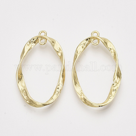 Alloy 2-Loop Link Pendants PALLOY-S121-114-1