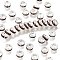 Brass Grade A Rhinestone Spacer Beads, Cadmium Free & Lead Free, Straight Flange, Rondelle, Silver, Light Amethyst, 6mm, Hole: 1mm