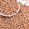 Baking Paint Glass Seed Beads, Round Hole, Peanut, Sandy Brown, 3.5x6x3.5mm, Hole: 0.9mm, about 3750pcs/pound