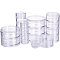Plastic Bead Storage Containers, Column, Clear, 20vials/box