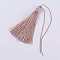 Nylon Thread Tassel Big Pendant Decorations, Bisque, 100x10mm