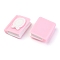 Resin Cabochons, Macaron Color, Book, Pearl Pink, 25x20x10mm