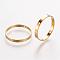 Brass Bead Frames, Ring, Golden, 20x2mm, Hole: 0.6mm