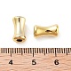 CCBプラスチックビーズ  コラム  ゴールドカラー  11x5.5mm  穴：2.5mm&nbsp;CCB-K013-03G-3