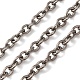 チタンアズキチェーン  溶接されていない  スプールで  生（メッキなし）  5x4x1mm&nbsp;CHS-A021-02A-1
