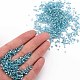 ガラス竹ビーズ  銀並ぶ  空色  1.8~2.2x1.8~2mm  穴：0.8~0.9mm  約15000個/ポンド&nbsp;SEED-S032-08A-23-5