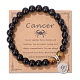 Natural Tiger Eye & Agate Beaded Stretch Bracelets&nbsp;PW-WG52B58-09-1