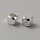 キューブ真鍮ビーズ  銀  4x4x4mm  穴：3mm&nbsp;KK-WH0081-64C-2