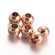Round Brass Spacer Beads&nbsp;A-KK-L129-37RG-1