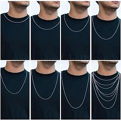 925 Sterling Silver Thin Dainty Link Chain Necklace for Women Men&nbsp;JN1096A-07