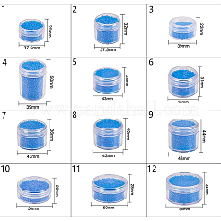 プラスチックビーズ収納ケース  シードビーズ容器  コラム  透明  4.3x3.1cm  容量：25ミリリットル  16個/箱&nbsp;CON-BC0004-22A-43x31