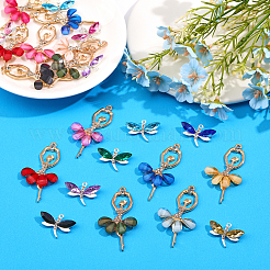 40Pcs 20 Styles Alloy Resin Big Pendants&nbsp;FIND-CA0006-81