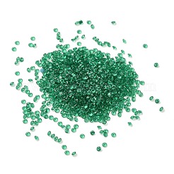 キュービックジルコニアカボション  多面カットダイヤモンド  グリーン  1x1mm&nbsp;ZIRC-K090-1mm-01H