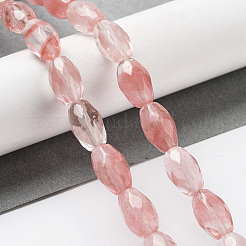 Cherry Quartz Glss Beads Strands&nbsp;G-P520-C04-01