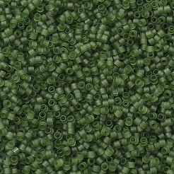 MIYUKIデリカビーズ  シリンダー  日本製シードビーズ  11/0  （db1267)マット透明オリーブ  1.3x1.6mm  穴：0.8mm  約10000個/袋  50 G /袋&nbsp;SEED-X0054-DB1267